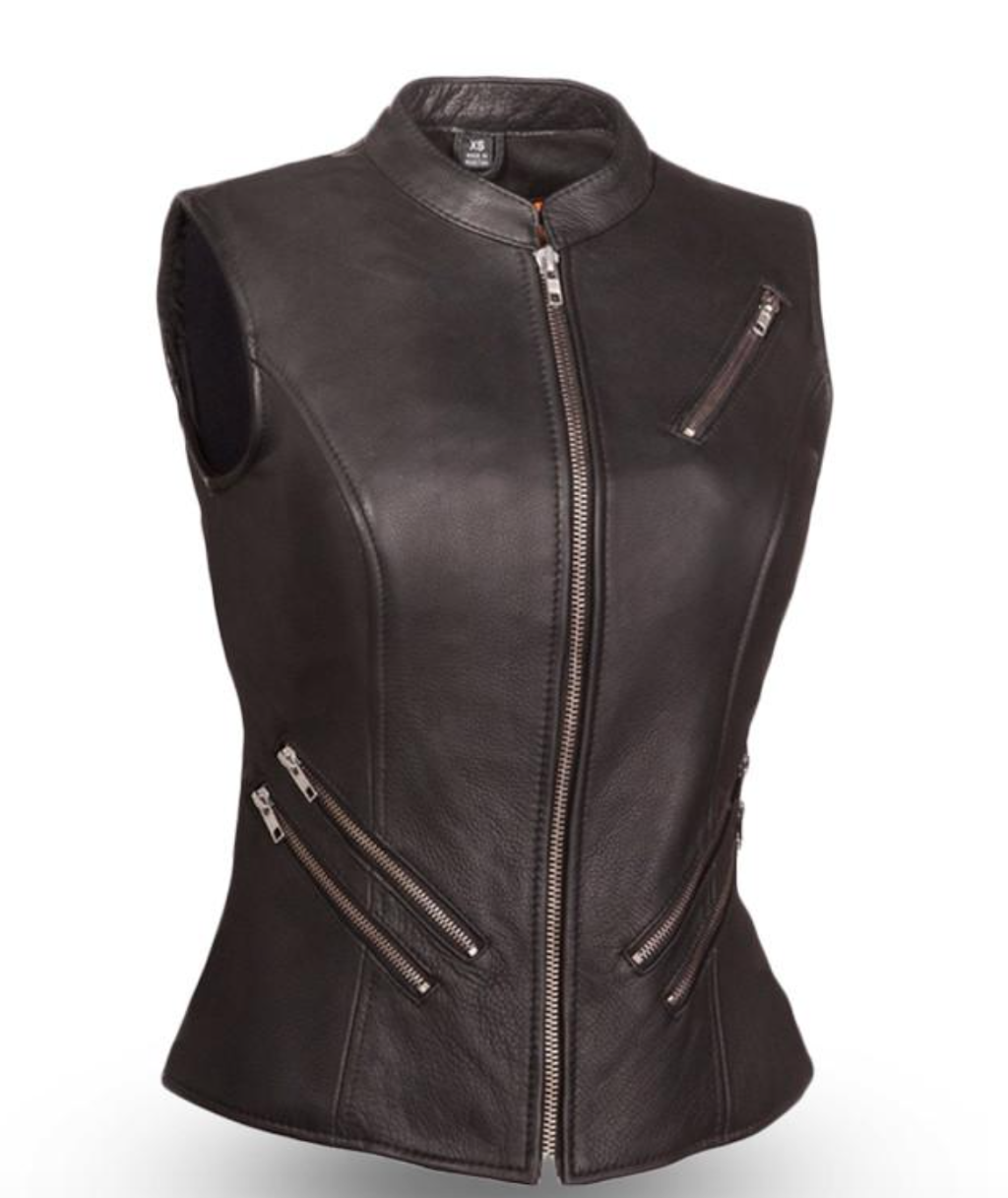 Fairmont - Women's Leather Motorcycle Vest